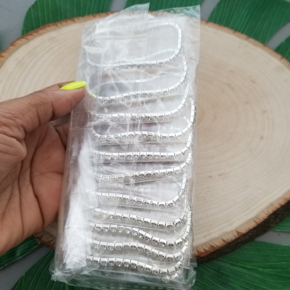 Rhinestone Stretch Stacking Bracelets - Picture 5 of 8